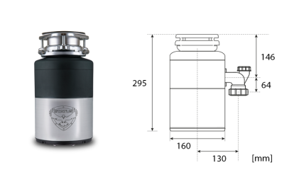 Мелница за хранителни отпадъци STATUS® Premium 100